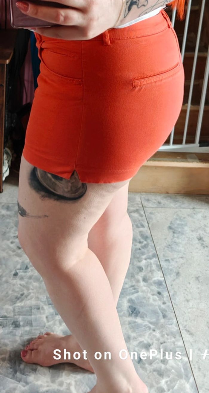 Mini short orange - photo numéro 2