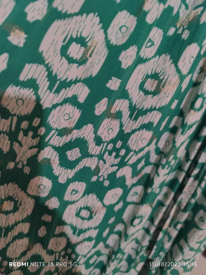 Robe longue verte et dorée - photo numéro 2
