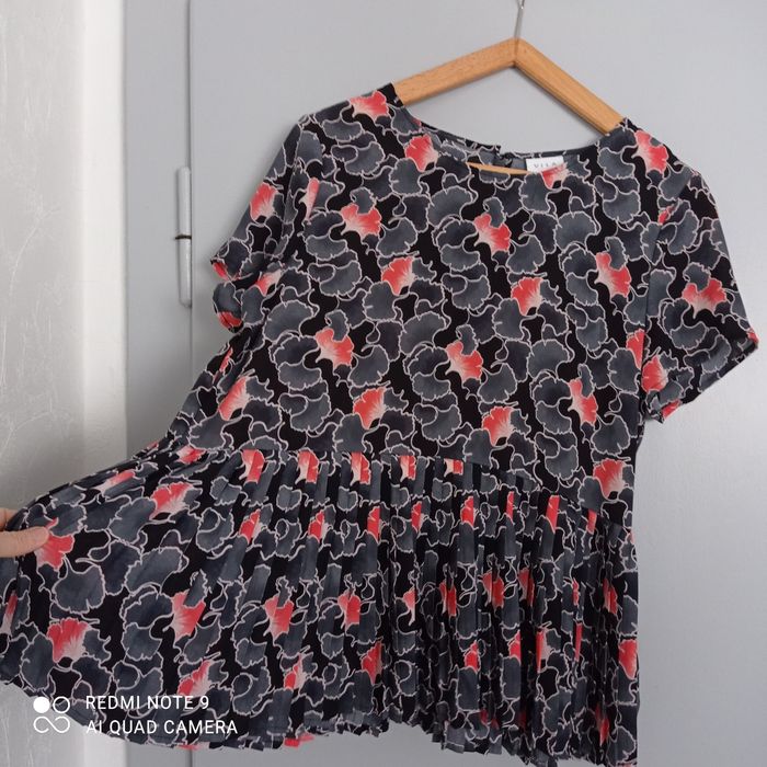 Blouse grise à fleurs t40 - photo numéro 7