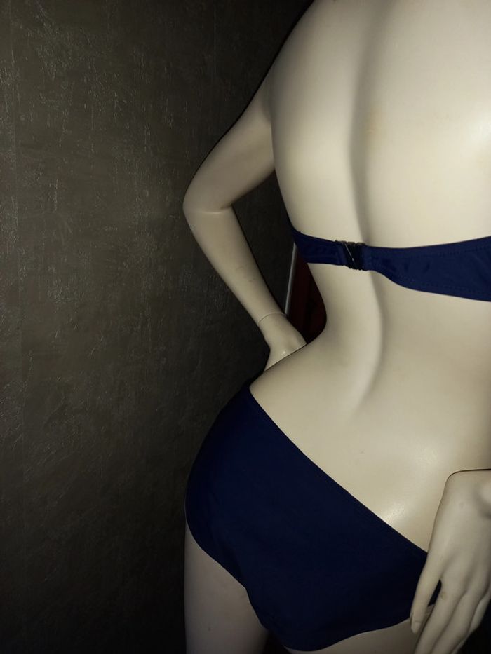 maillot de bain 2 pièces bleu marine TEX taille 40 - photo numéro 2