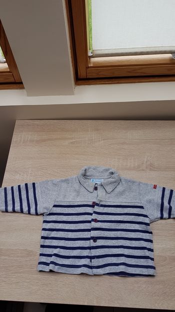 Marinière ouverte devant JACADI 12 mois