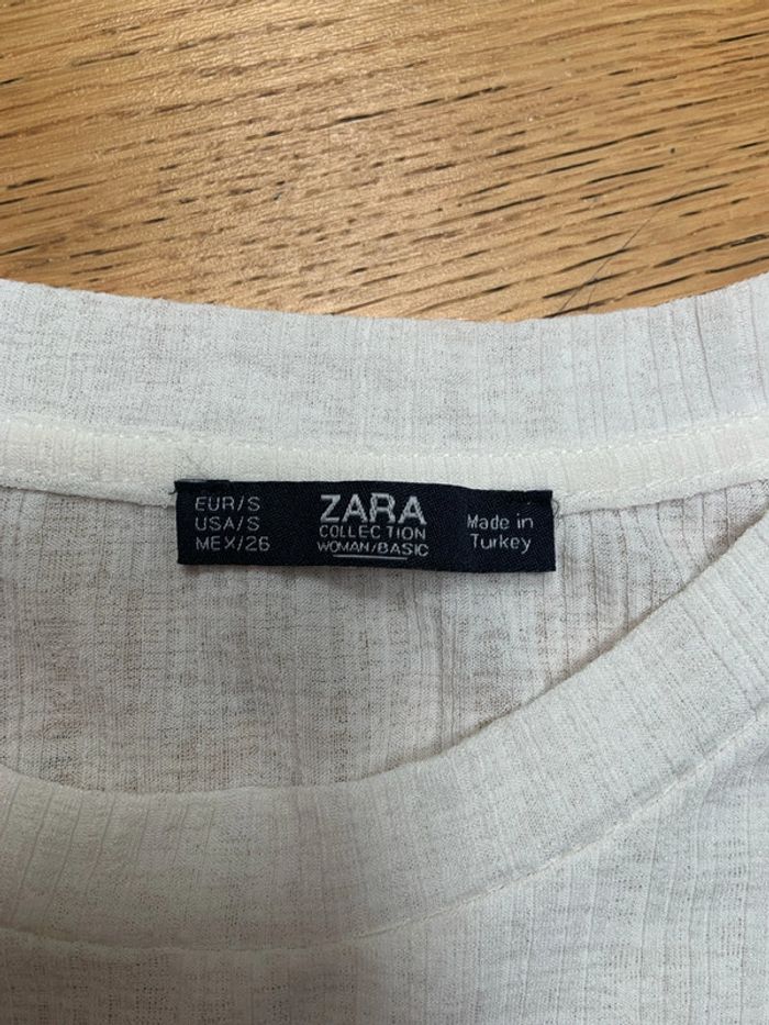 Tee-shirt à manches courtes avec dentelle - photo numéro 4