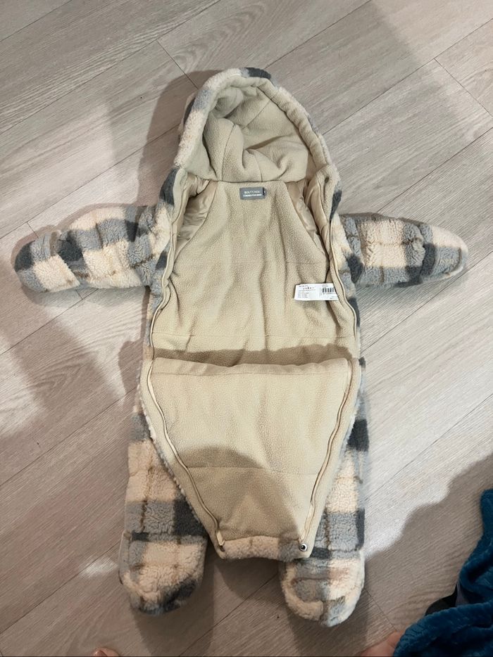 Combinaison pilote en sherpa vichy
