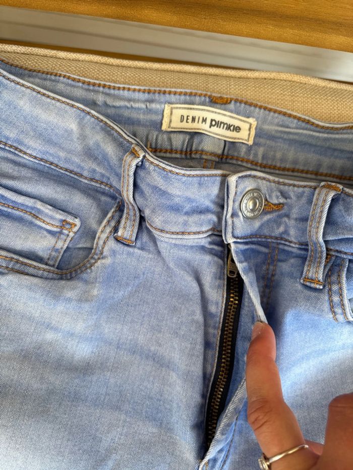 Jean skinny bleu clair pimkie taille 38 - photo numéro 2