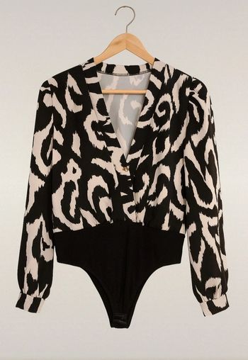 Body imprimé noir et blance Cloothes taille 38