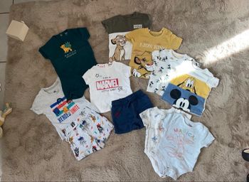 Lot bébé garçon 9 mois été Disney 