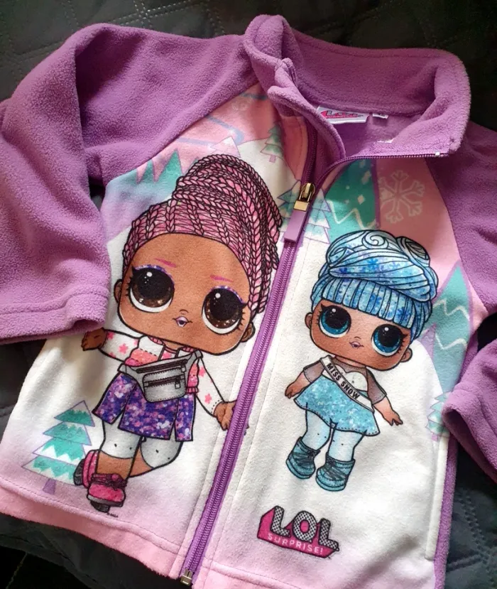 Veste polaire lilas, rose, LOL T: 98 - 3 ans - photo numéro 2