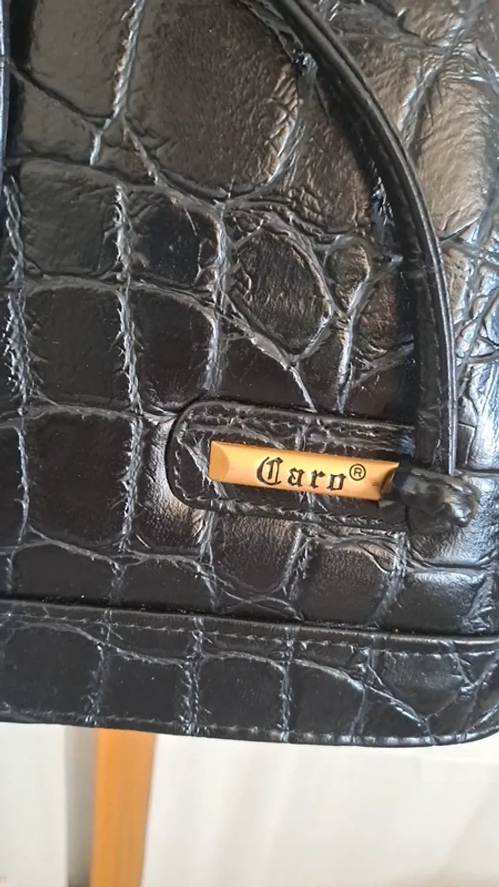 Sac seau / Sac Bourse / Sac Bourse effet crocro / Caro Sac / Sac Croco - photo numéro 4