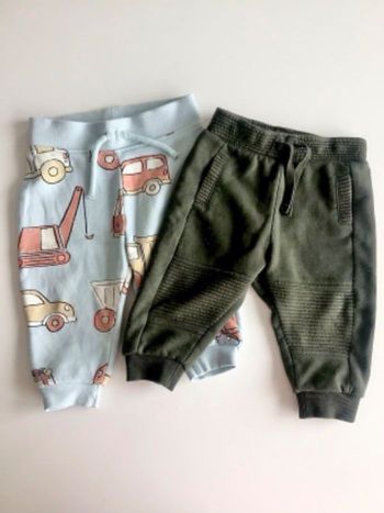 Lot de 2 pantalons joggings molletonnés 9 mois