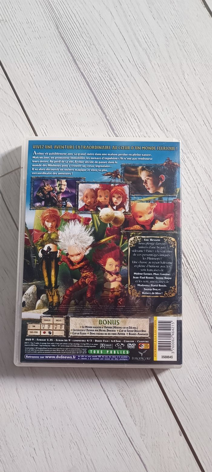 💿 DVD Arthur et les Minimoys 💿 - photo numéro 2