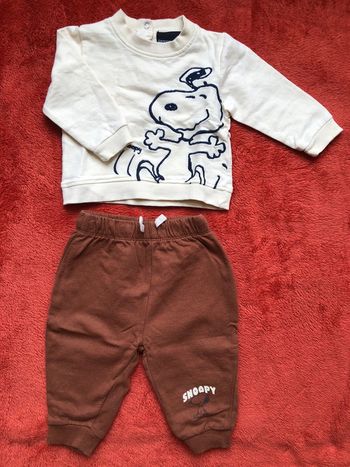 Ensemble Snoopy sweat et jogging - 9 mois