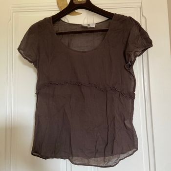 Tee shirt leger marron