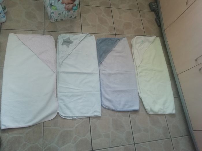 Lot de 4 cape de bain