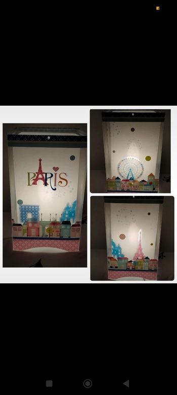 Lampe à poser thème Paris