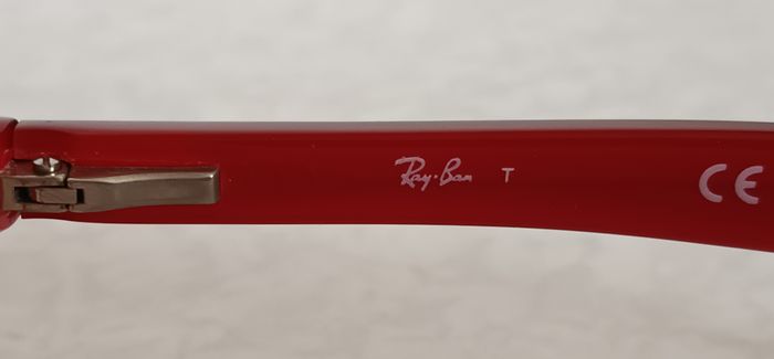 Monture Lunette Optique Ray Ban Rouge RB 1531 col 3592 Junior taille 48/16 - 130 - photo numéro 6