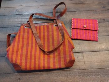 Ensemble sac été et porte pochette en fibres naturelles