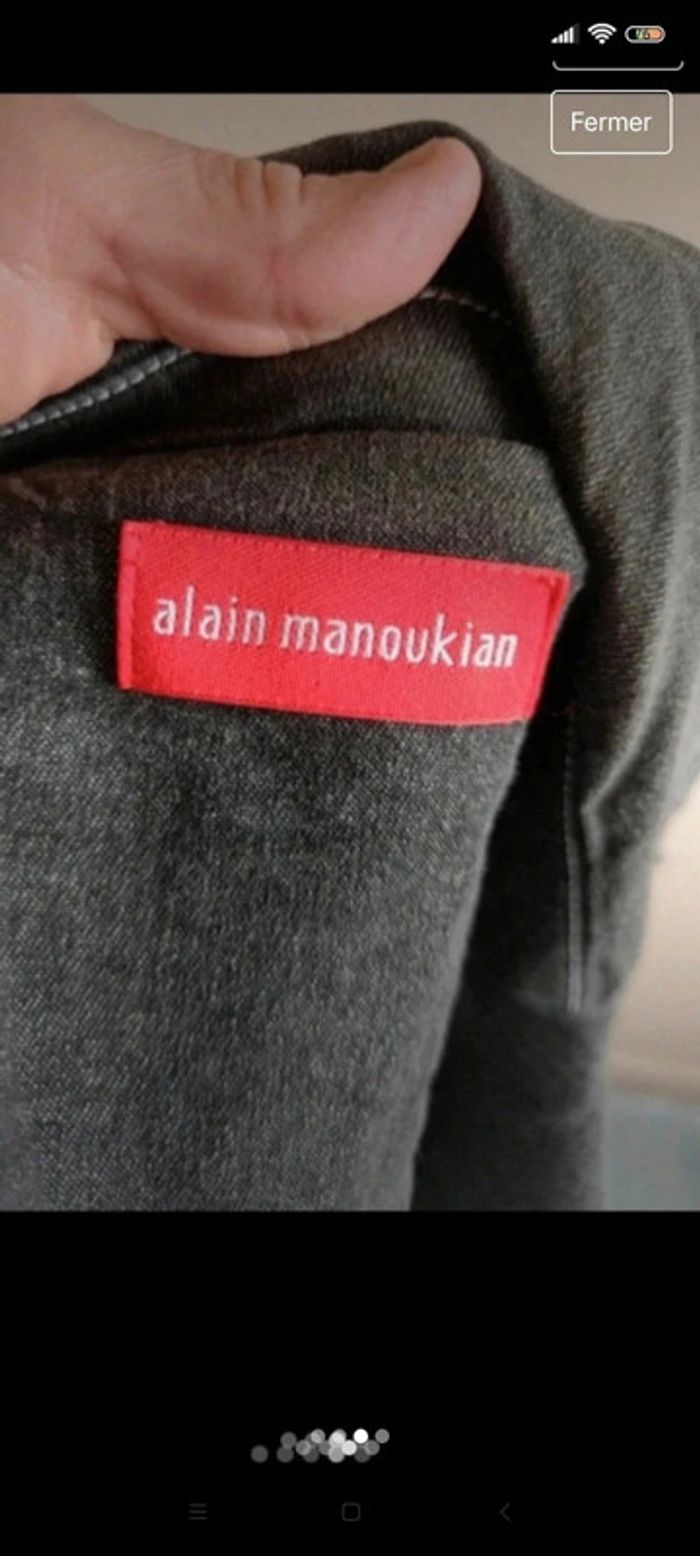 Veste en jean noire Alain Manoukian - photo numéro 3