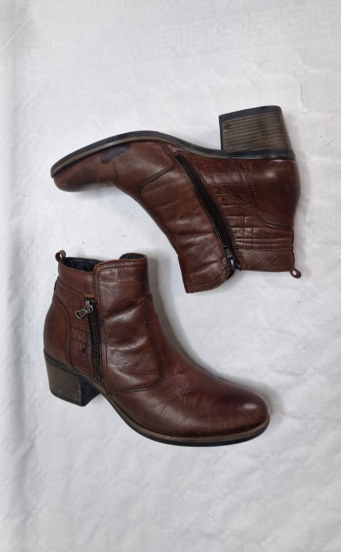 Bottines  cuir marron  , femme , Women Office  , taille 39