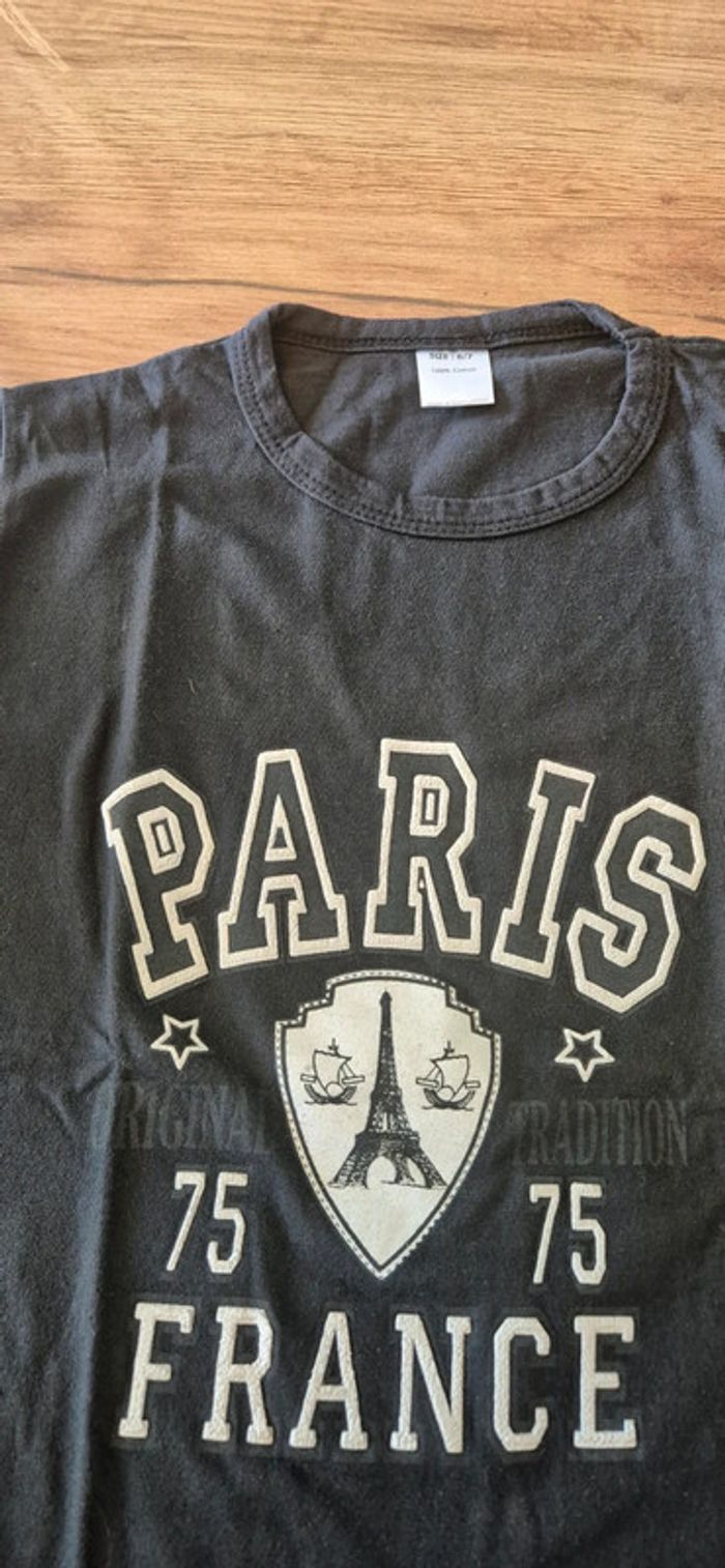 Tee-shirt paris 6/7 ans - photo numéro 2