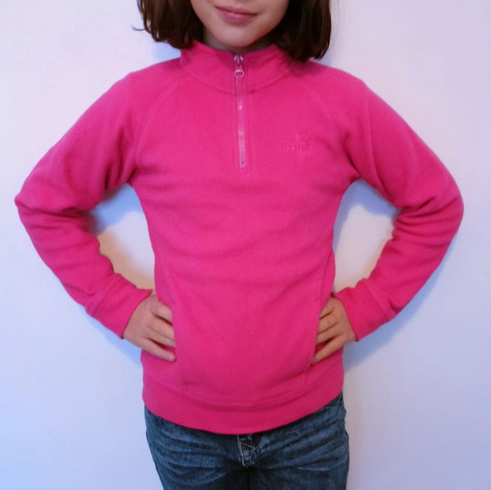 Pull polaire rose 10 ans