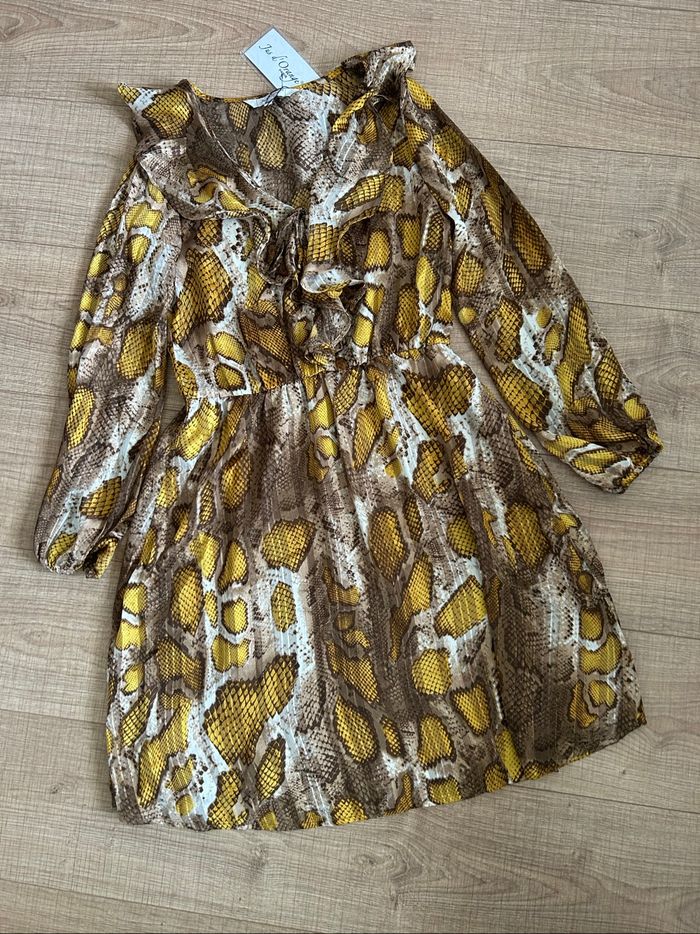 Robe imprimée neuve à manches longues Jus d’Orange taille 1 - photo numéro 7