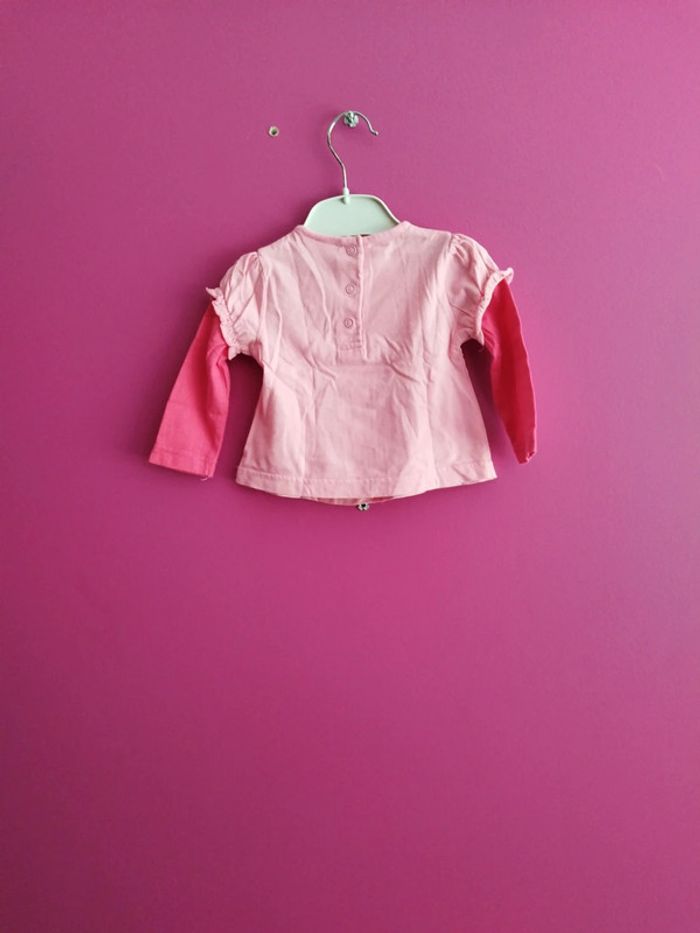 Tee-shirt manches longues fille Minnie Disney taille 3 mois b6 - photo numéro 5