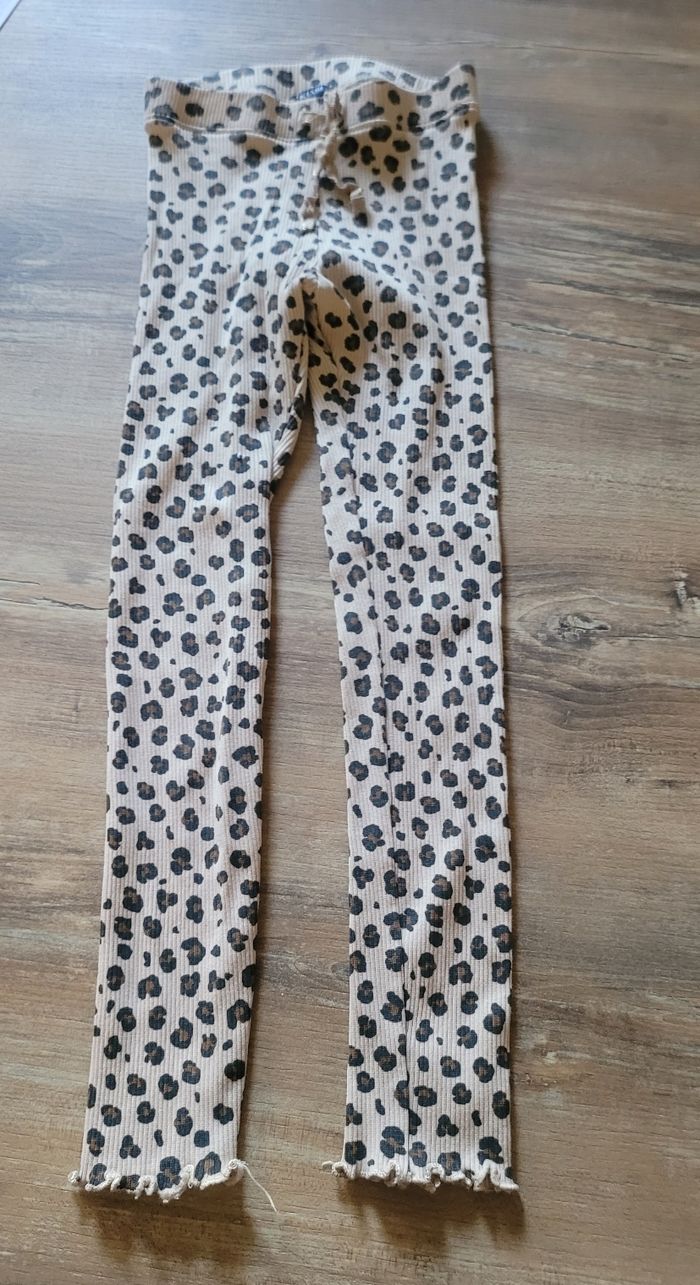 Leggings côtelé léopard