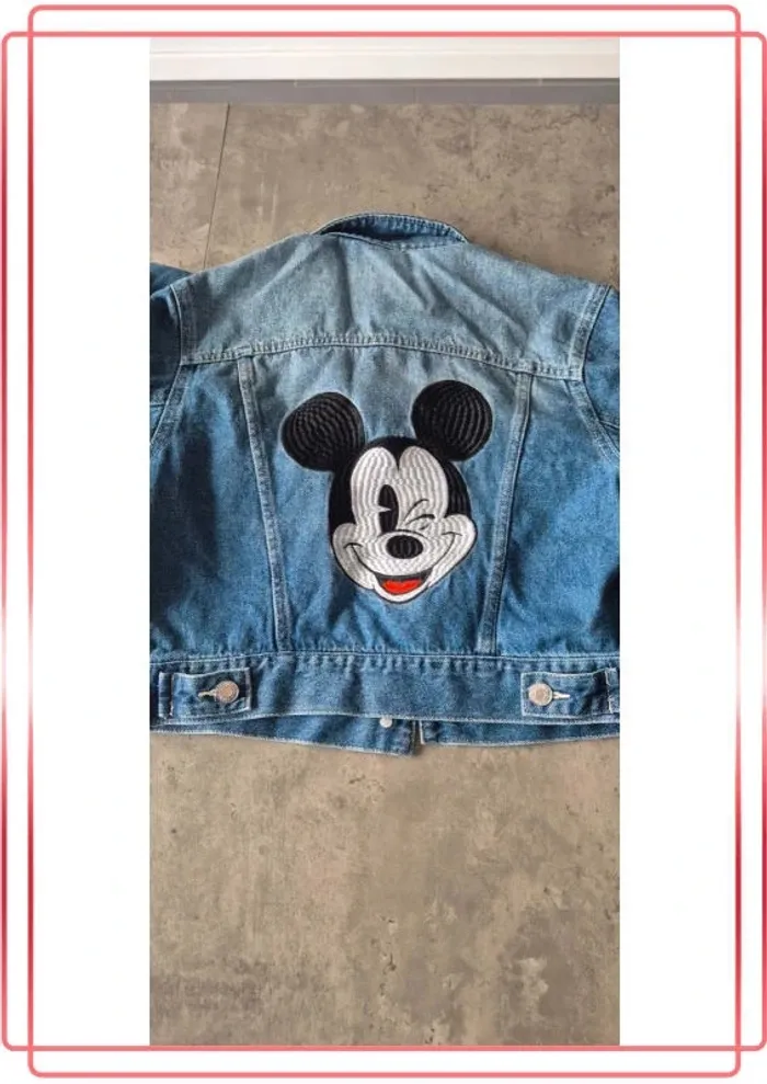 Veste en jeans Mickey fille