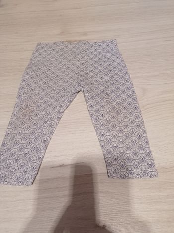 Leggings blanc et bleu