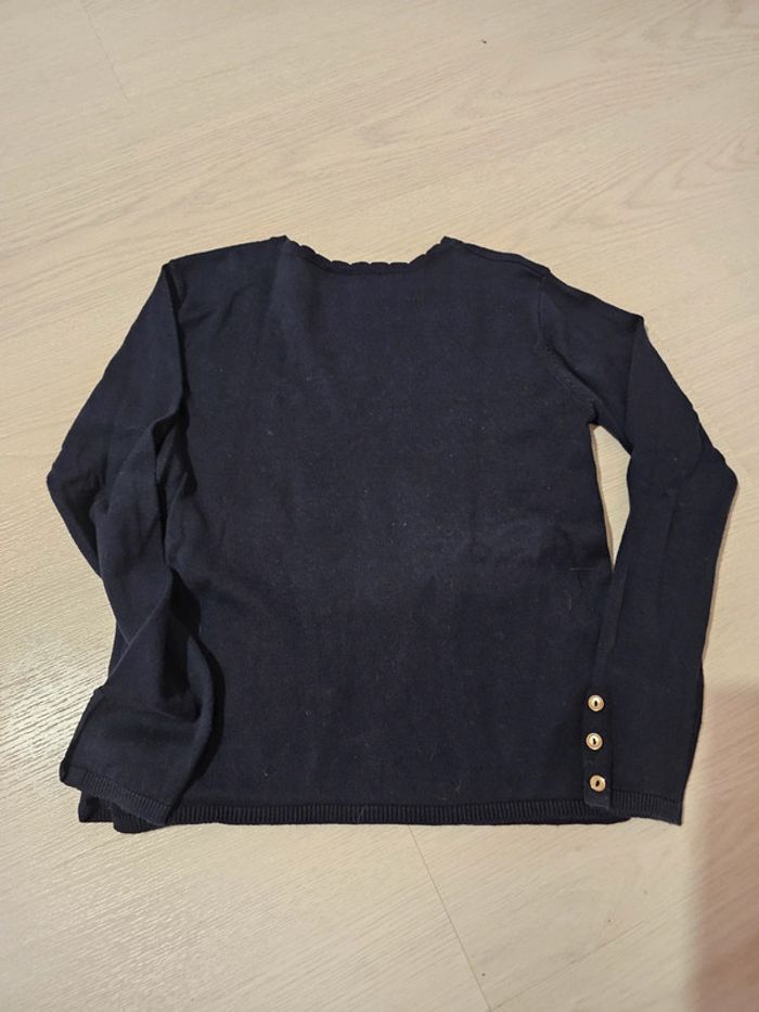 Pull bleu marine 8 ans - photo numéro 2