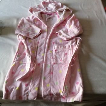 Peignoir rose fille 2-4 ans