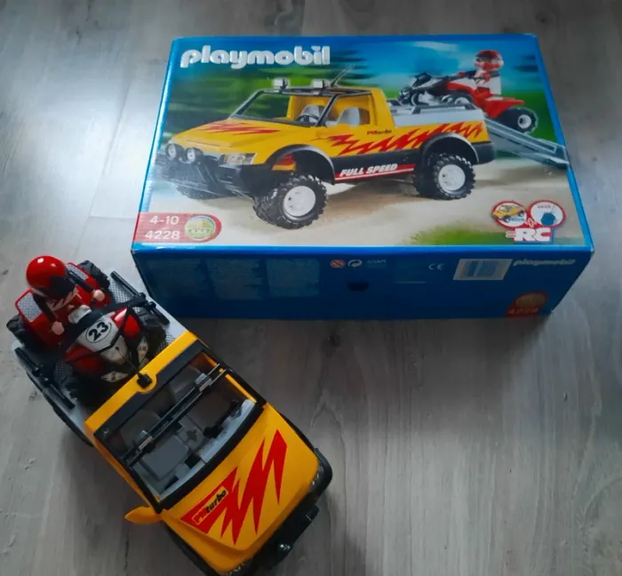Playmobil Pick up + quad