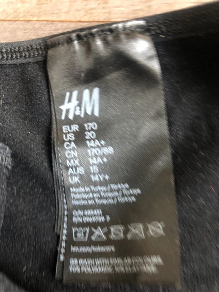 Lot de 3 brassières fille 14 ans noires H&M - photo numéro 5