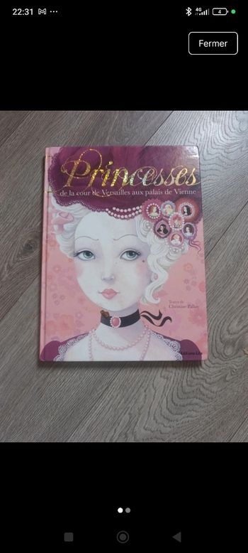 Livre princesse de la cour de versaille