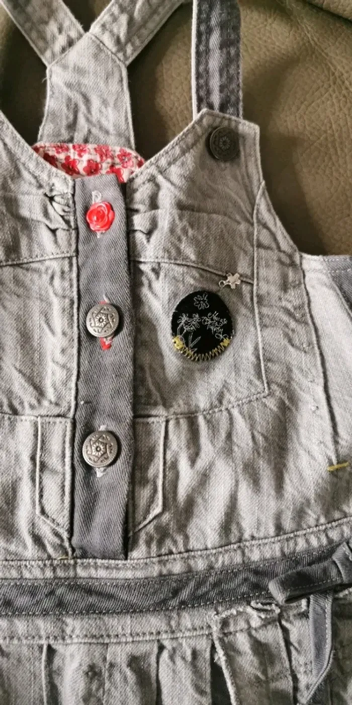 Robe Jean gris Marèse 6 mois - photo numéro 4