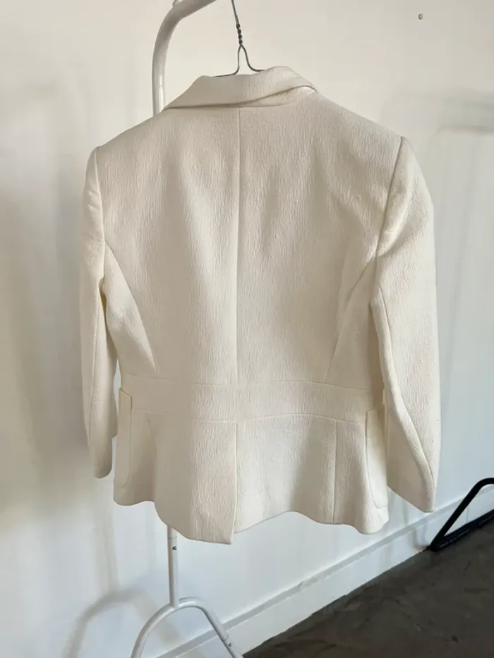 Veste blanc crème Maje - photo numéro 2