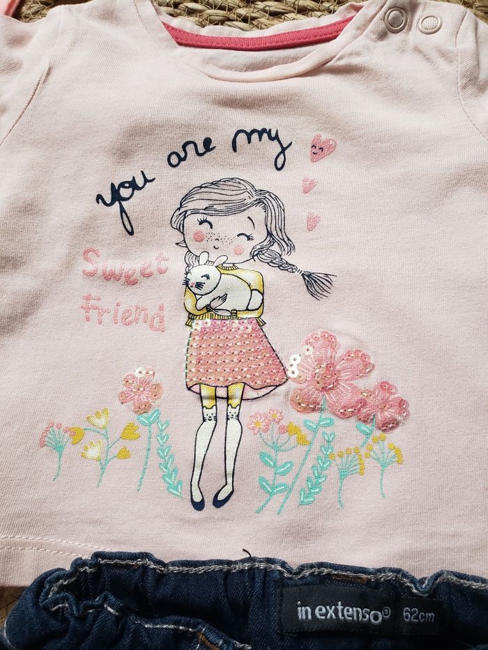 Lot 3 mois bebe fille 10 articles - photo numéro 4