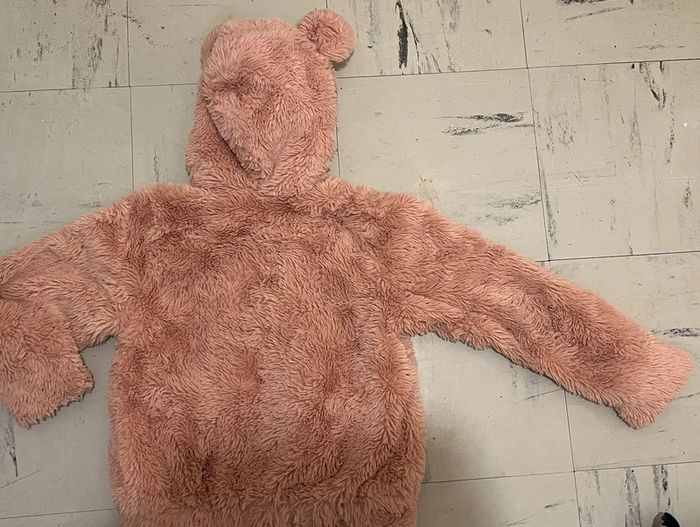 Manteau fausse fourrure rose fille - photo numéro 8