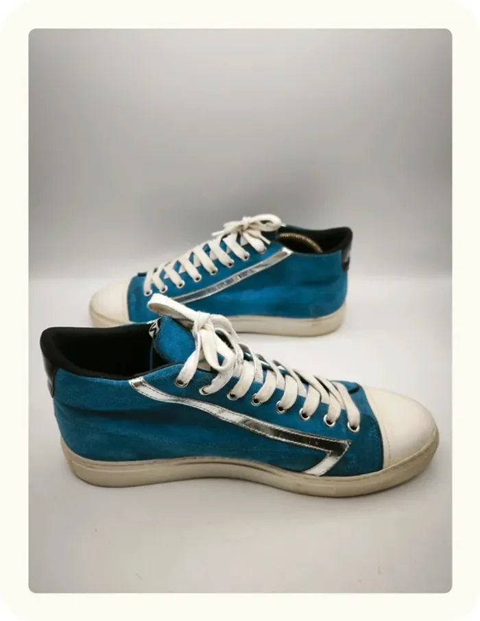 Baskets montantes velours homme Bikkembergs Taille 42 - photo numéro 3
