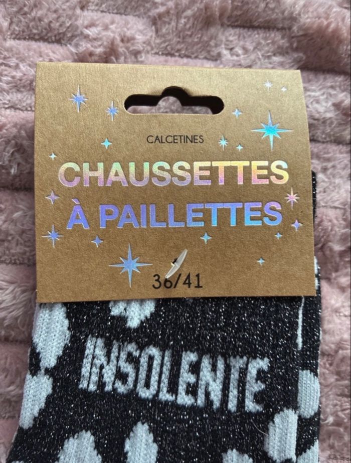 Chausssette pailletée ( insolente )  36/41 - photo numéro 3