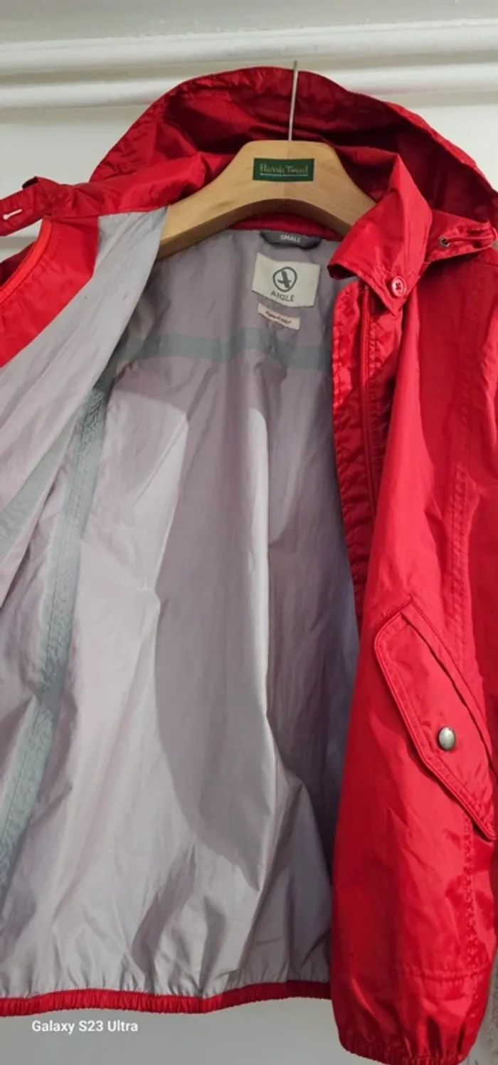 Imper Parka Trench Blouson Déperlant Aigle Taille S - photo numéro 2