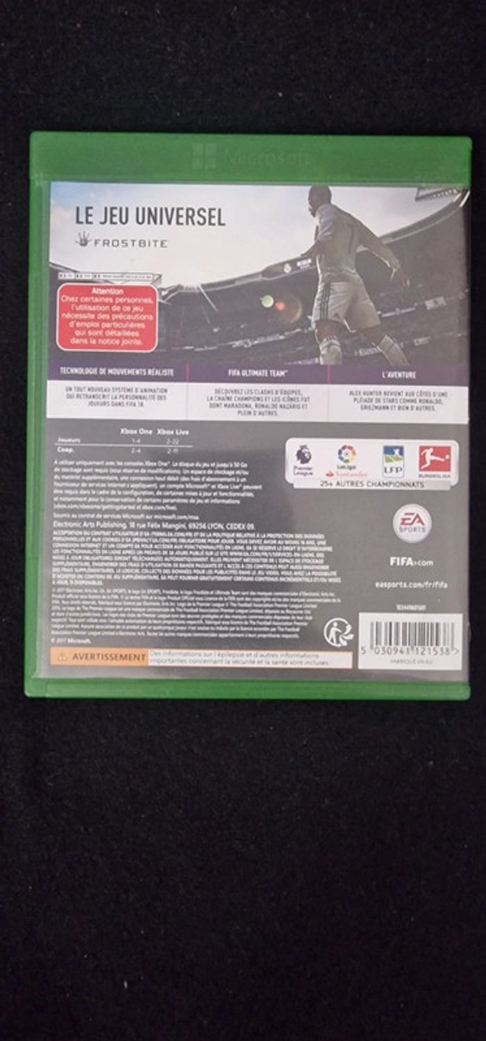 Fifa 18Xbox One - photo numéro 2