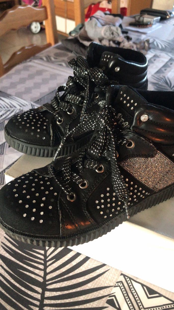 Basket paillettes noir - photo numéro 3