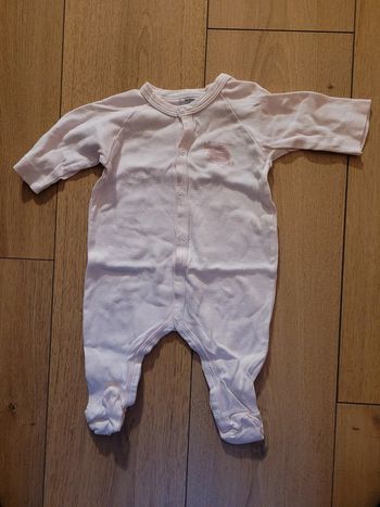 Pyjama petit bateau rose pâle tbe