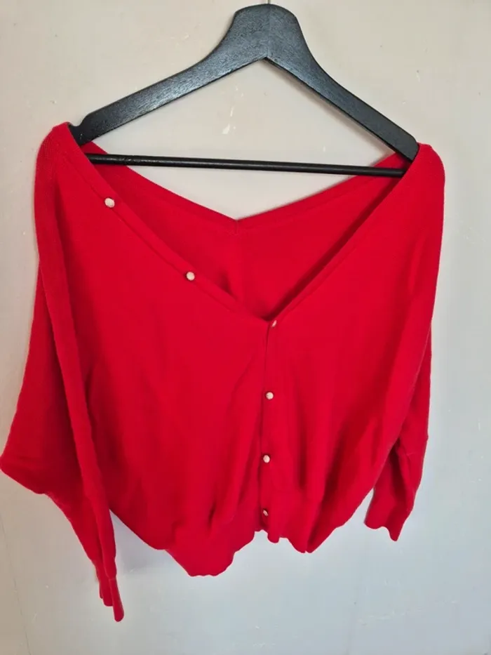 Pull ou cardigan boutonnée reversible taille 38 - photo numéro 3