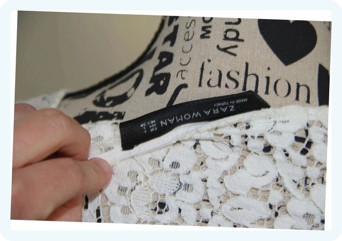 Blouse Zara dentelle blanche L - photo numéro 6