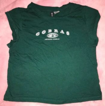 Crop top vert cobra arizonas h&m s