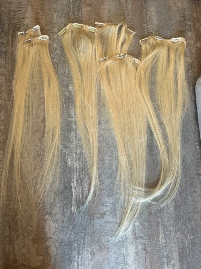 Extensions cheveux naturels platine - photo numéro 2