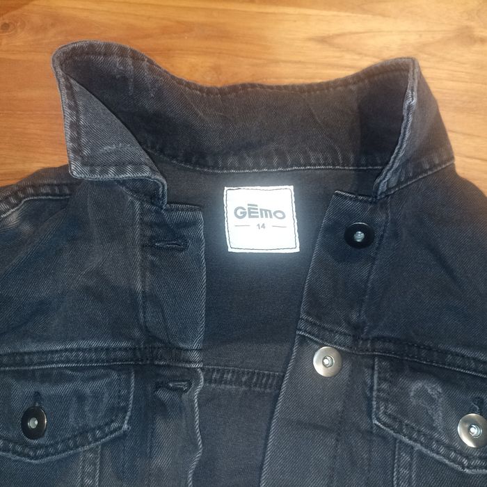 Veste  jean noire fille 14 ans - photo numéro 2