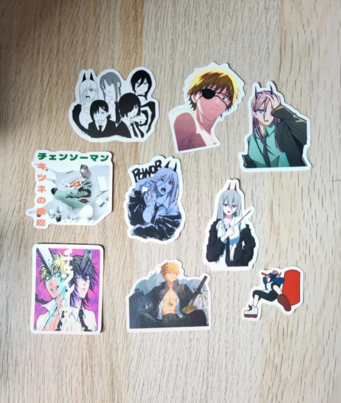 Lot de 20 stickers Chainsaw man NEUF - photo numéro 3